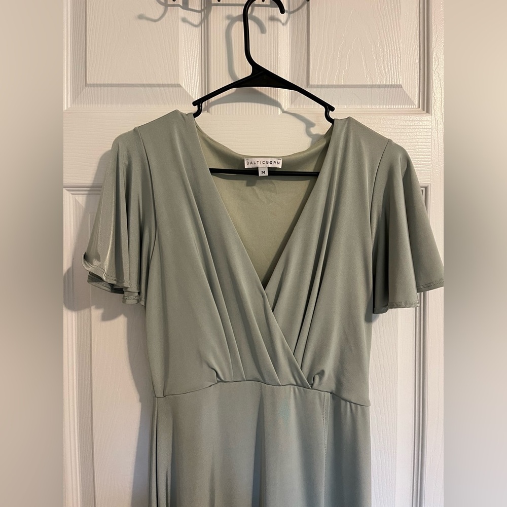 Sage Baltic Born Bridesmaid Dress